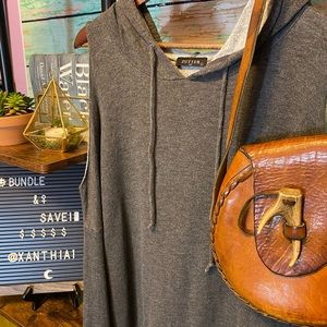 Ladies Cold Shoulder Hooded Long Sleeve